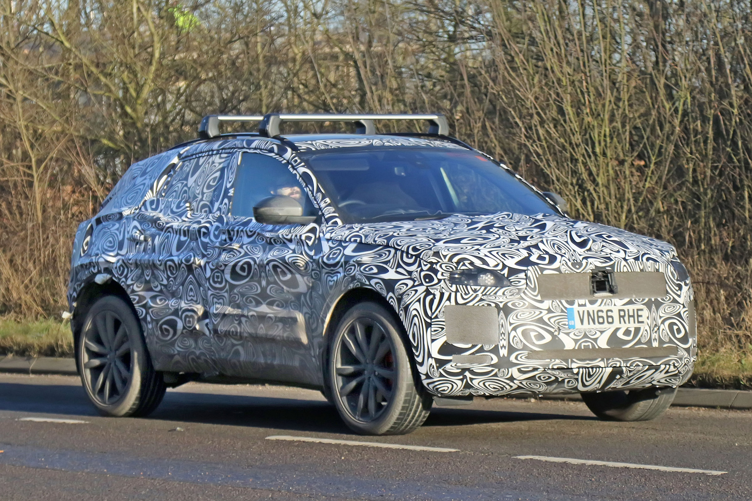 Jaguar E-Pace spy front