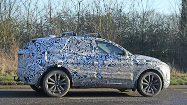 Jaguar E-Pace spy side