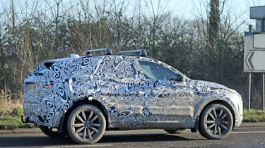 Jaguar E-Pace spy side