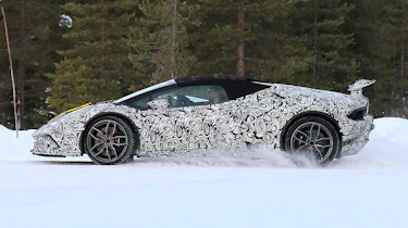 Lamborghini Huracan Superleggera Spyder spy shots 3