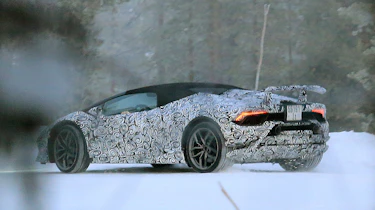 Lamborghini Huracan Superleggera Spyder spy shots 5