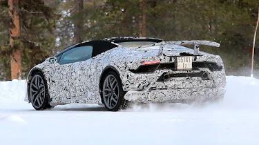 Lamborghini Huracan Superleggera Spyder spy shots 6