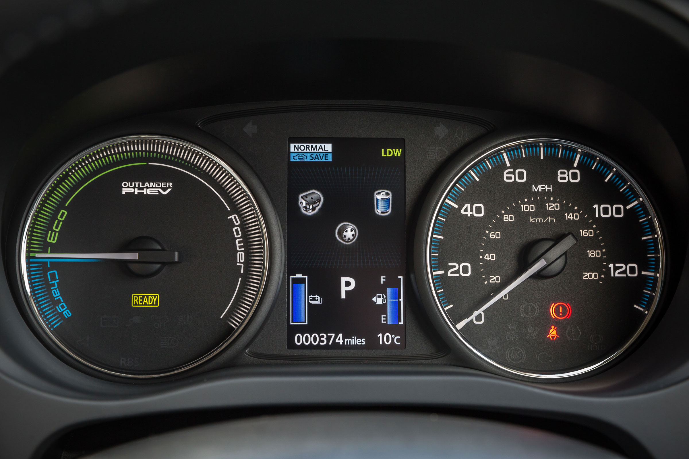 Mitsubishi Outlander PHEV 2017 - instruments