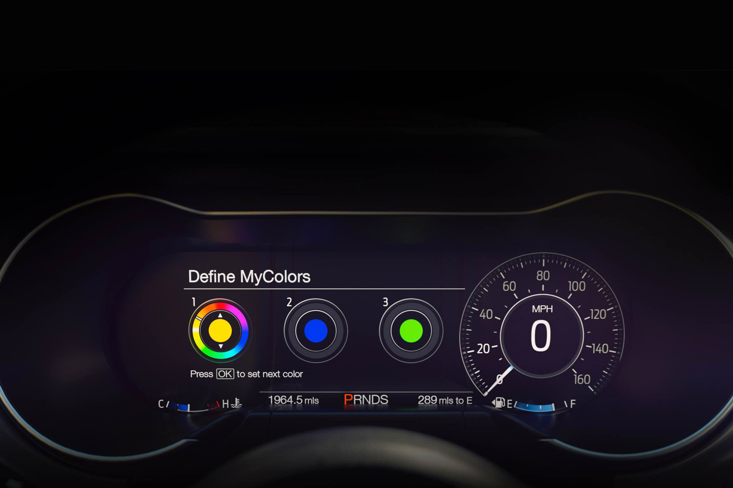 Ford mustang facelift digital instrument panel