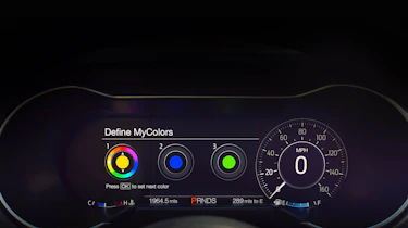 Ford mustang facelift digital instrument panel