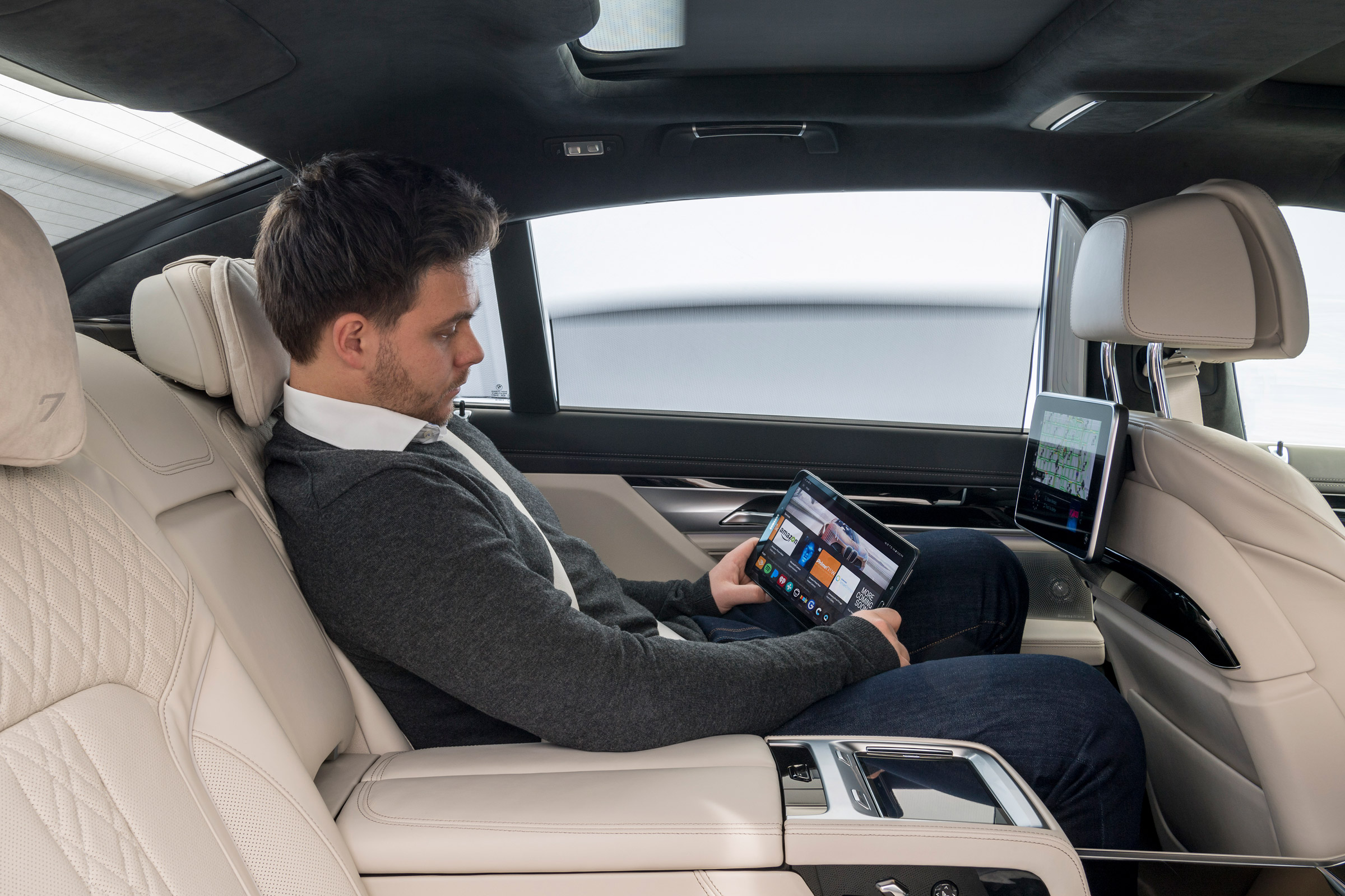 BMW 5 Series Personal CoPilot autonomous prototype rear seats