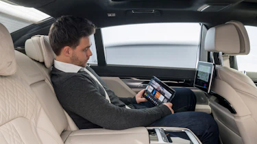 BMW 5 Series Personal CoPilot autonomous prototype rear seats