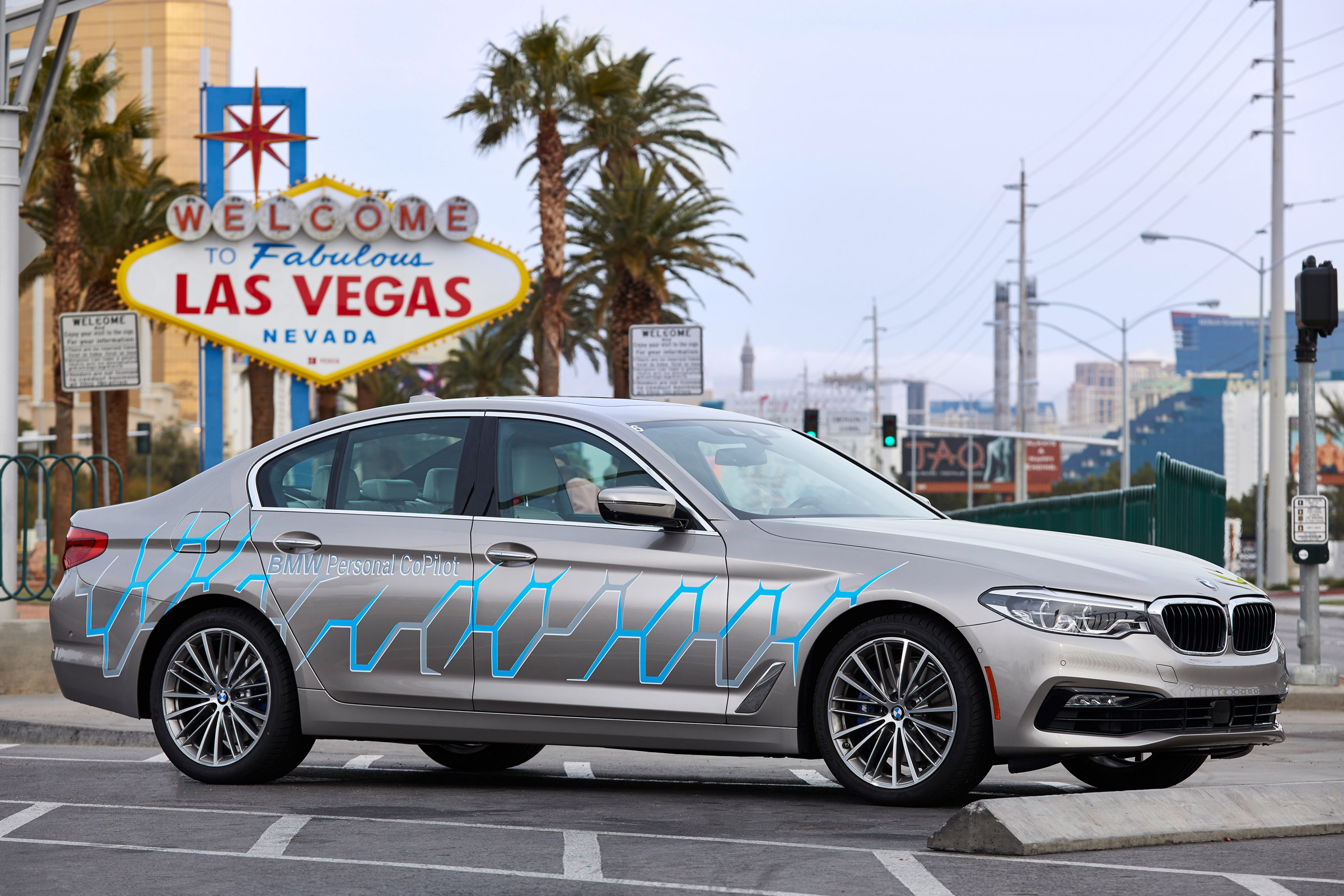 BMW 5 Series Personal CoPilot autonomous prototype static