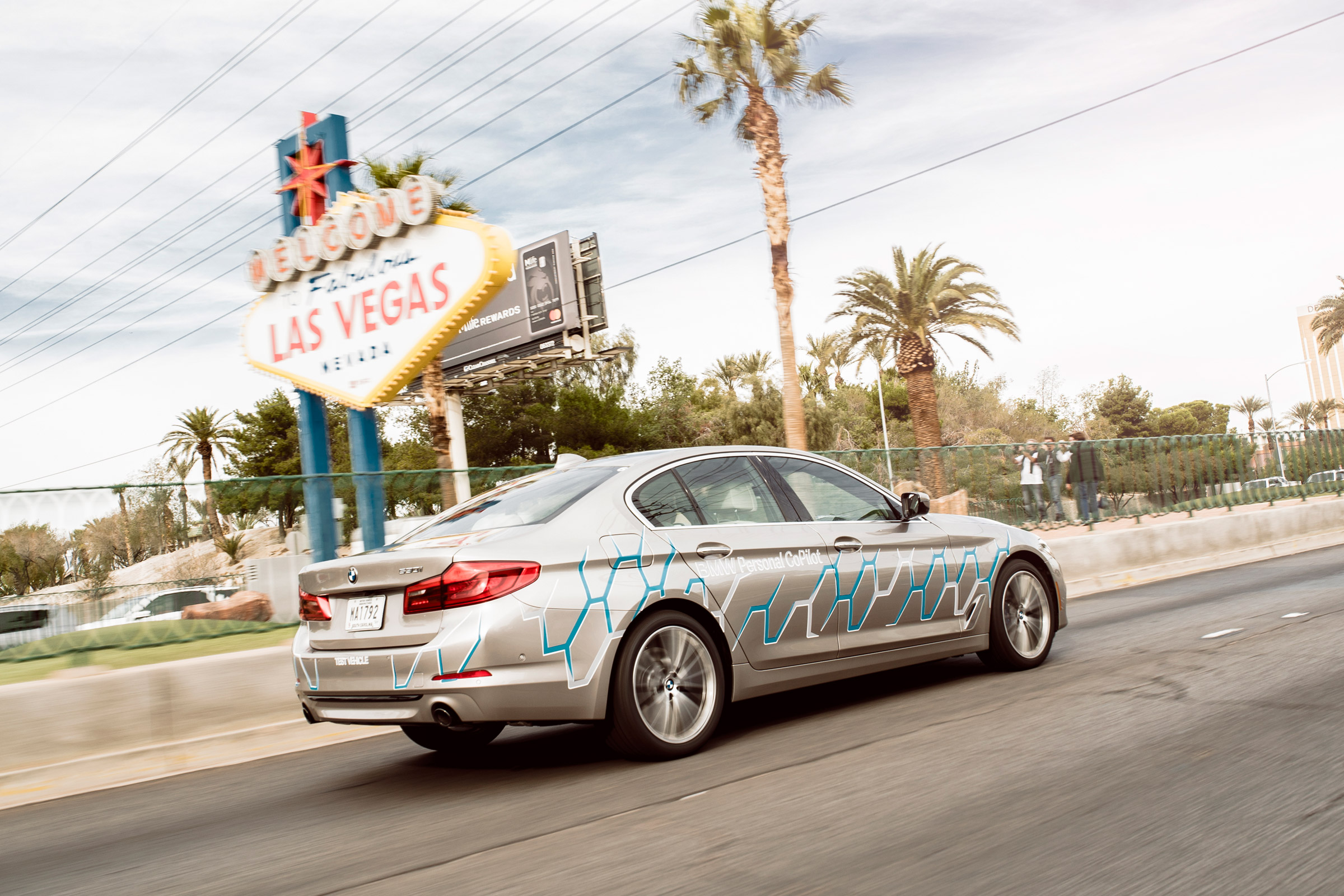 BMW 5 Series Personal CoPilot autonomous prototype rear