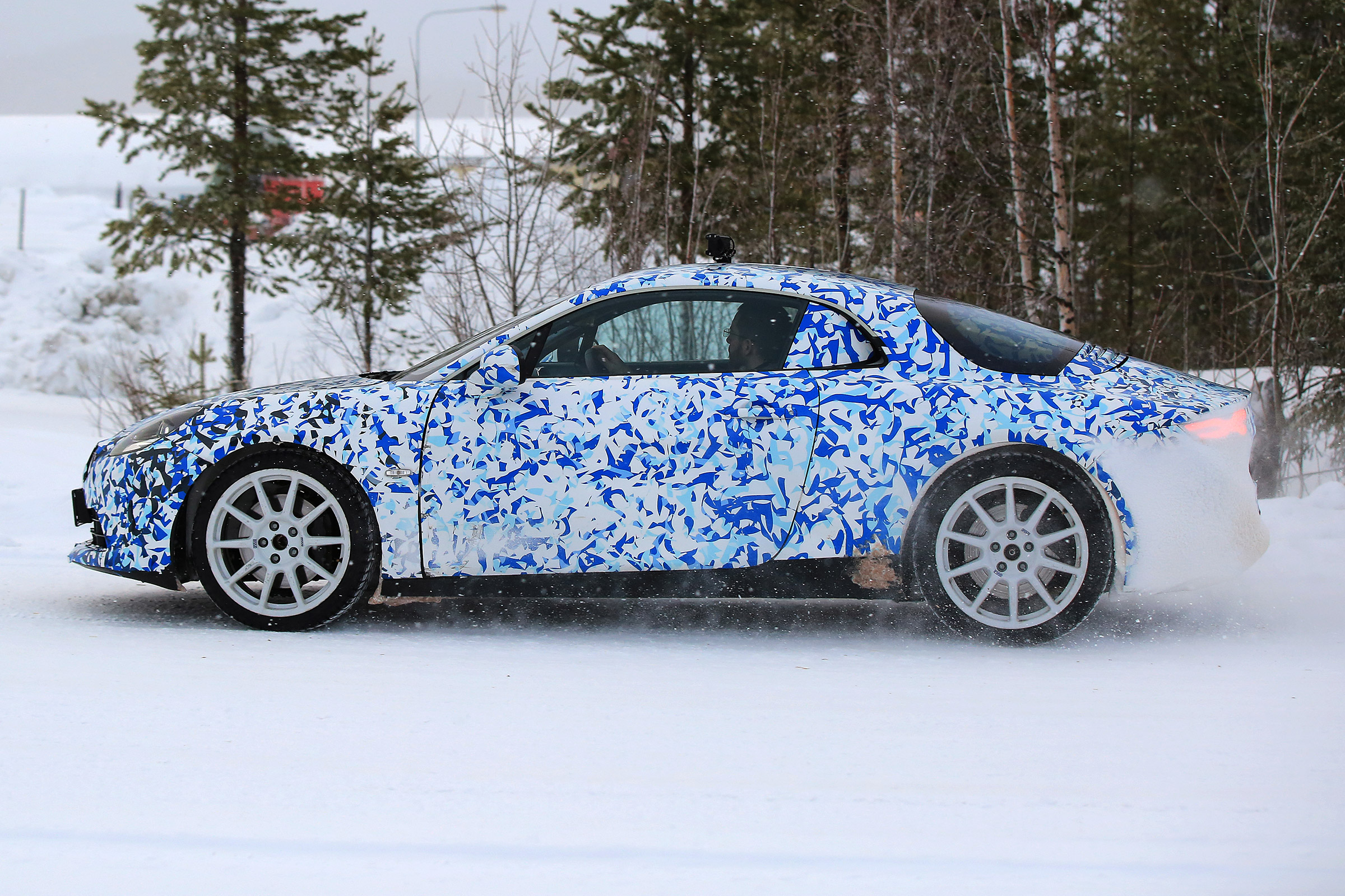 Renault Alpine spy shot side