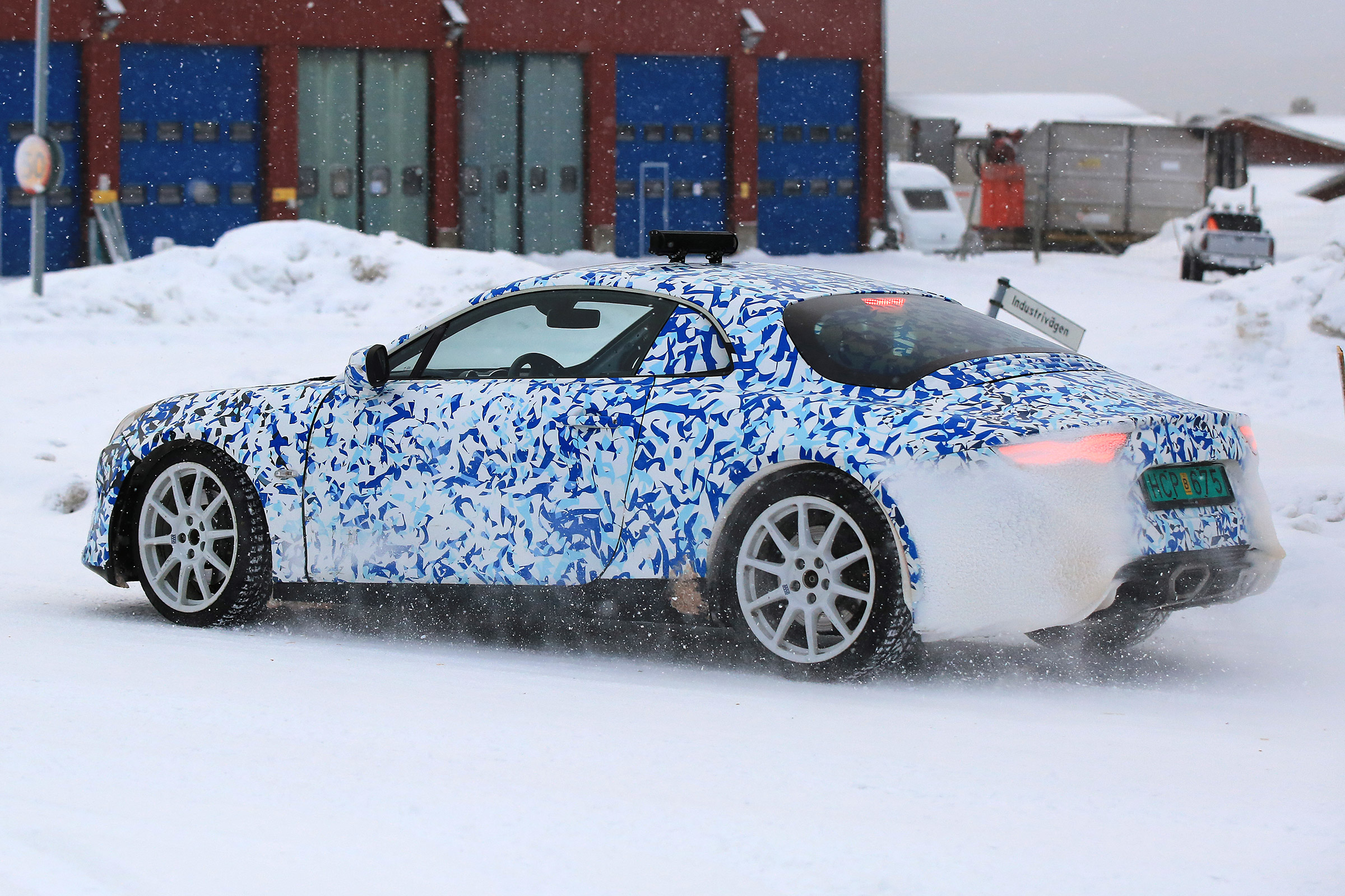 Renault Alpine spy shot side