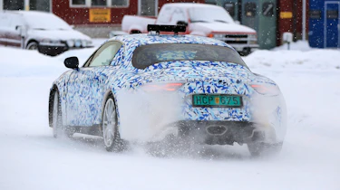 Renault Alpine spy shot rear quarter