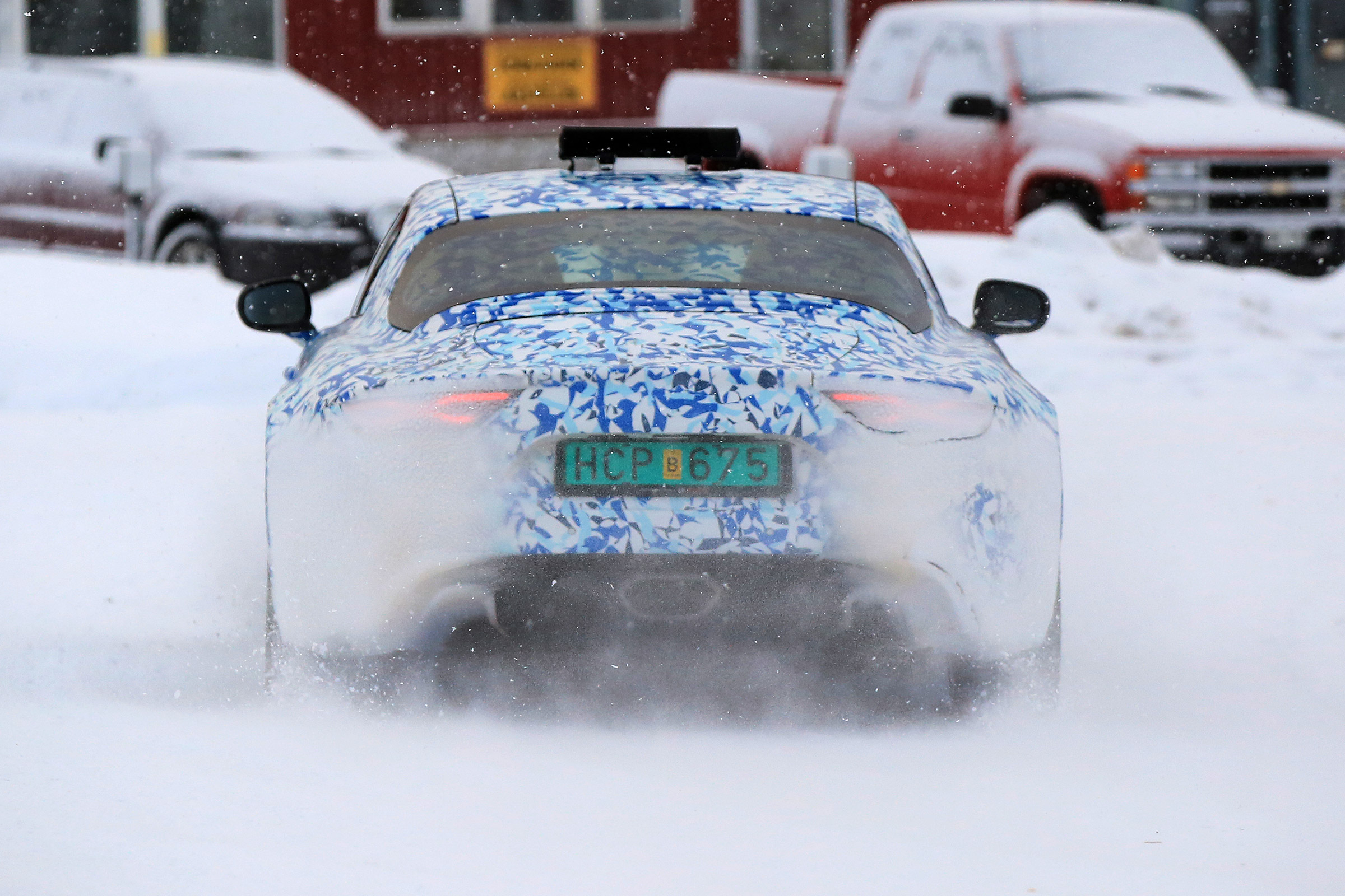 Renault Alpine spy shot rear