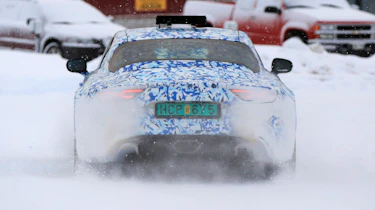 Renault Alpine spy shot rear