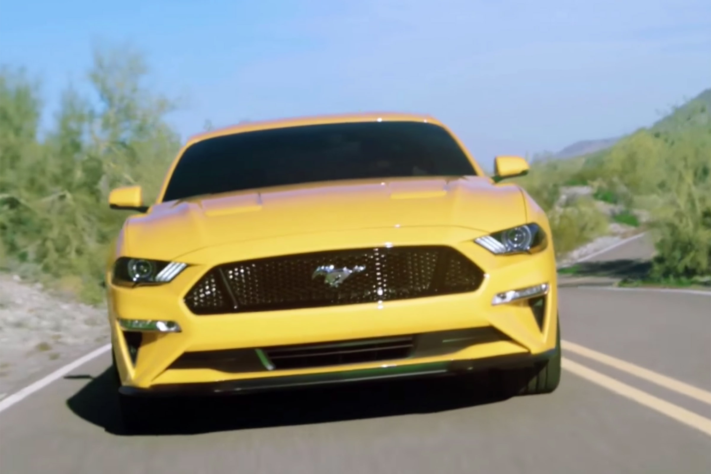 Ford Mustang Facelift leak front