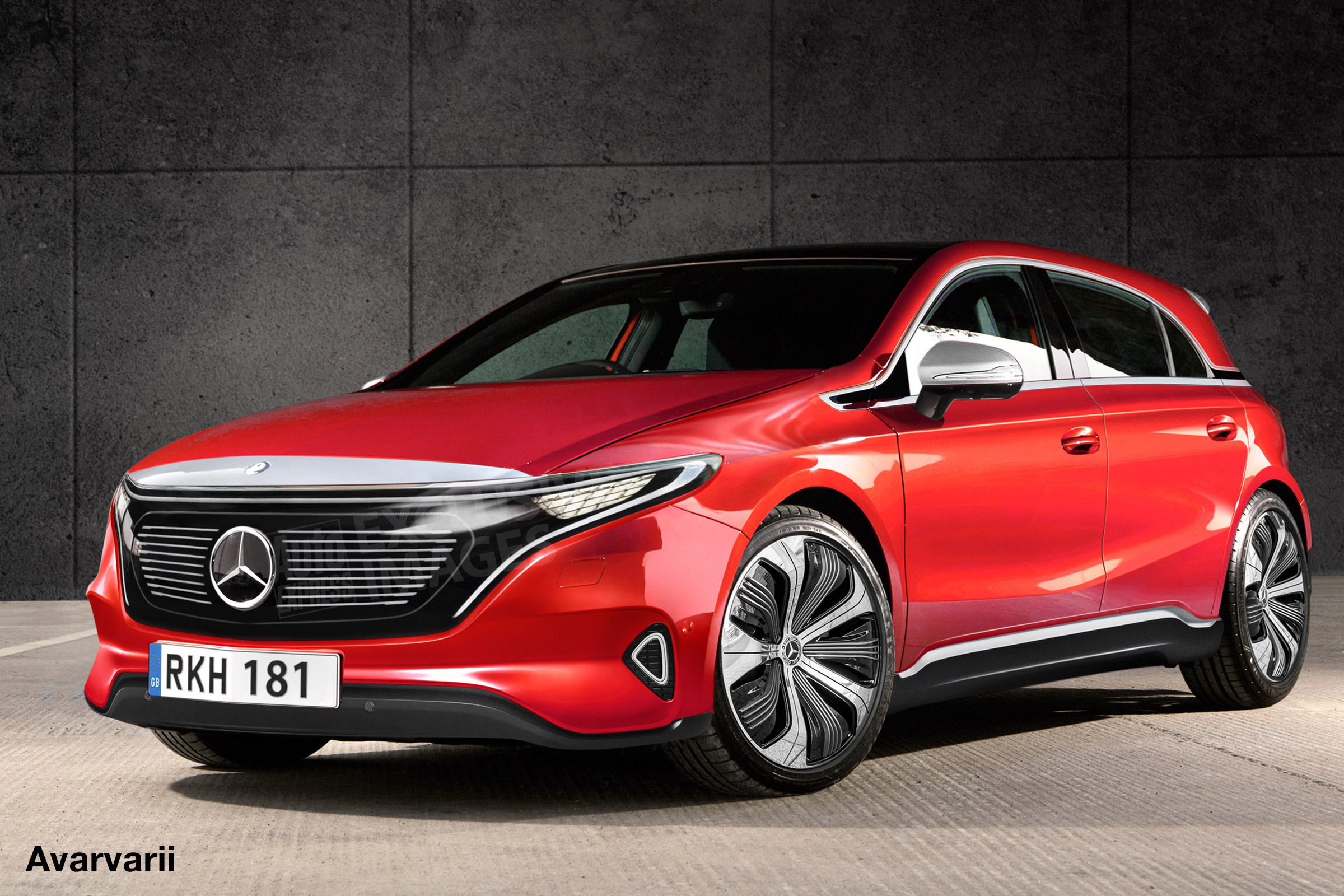 Mercedes EQA render exclusive image