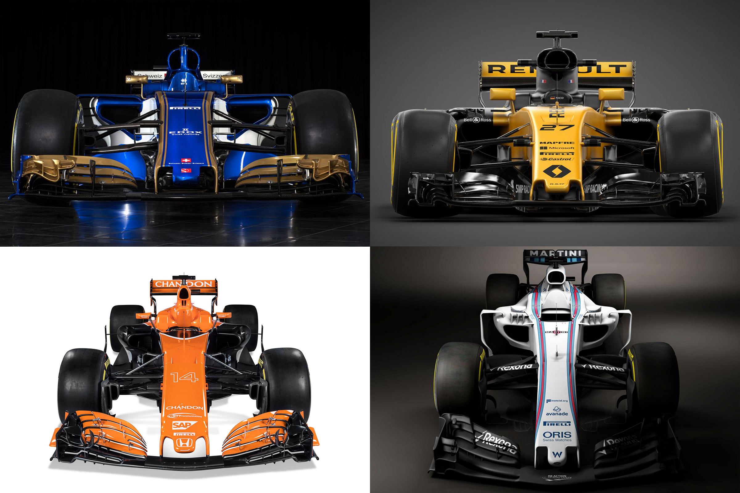 F1's new cars for 2017