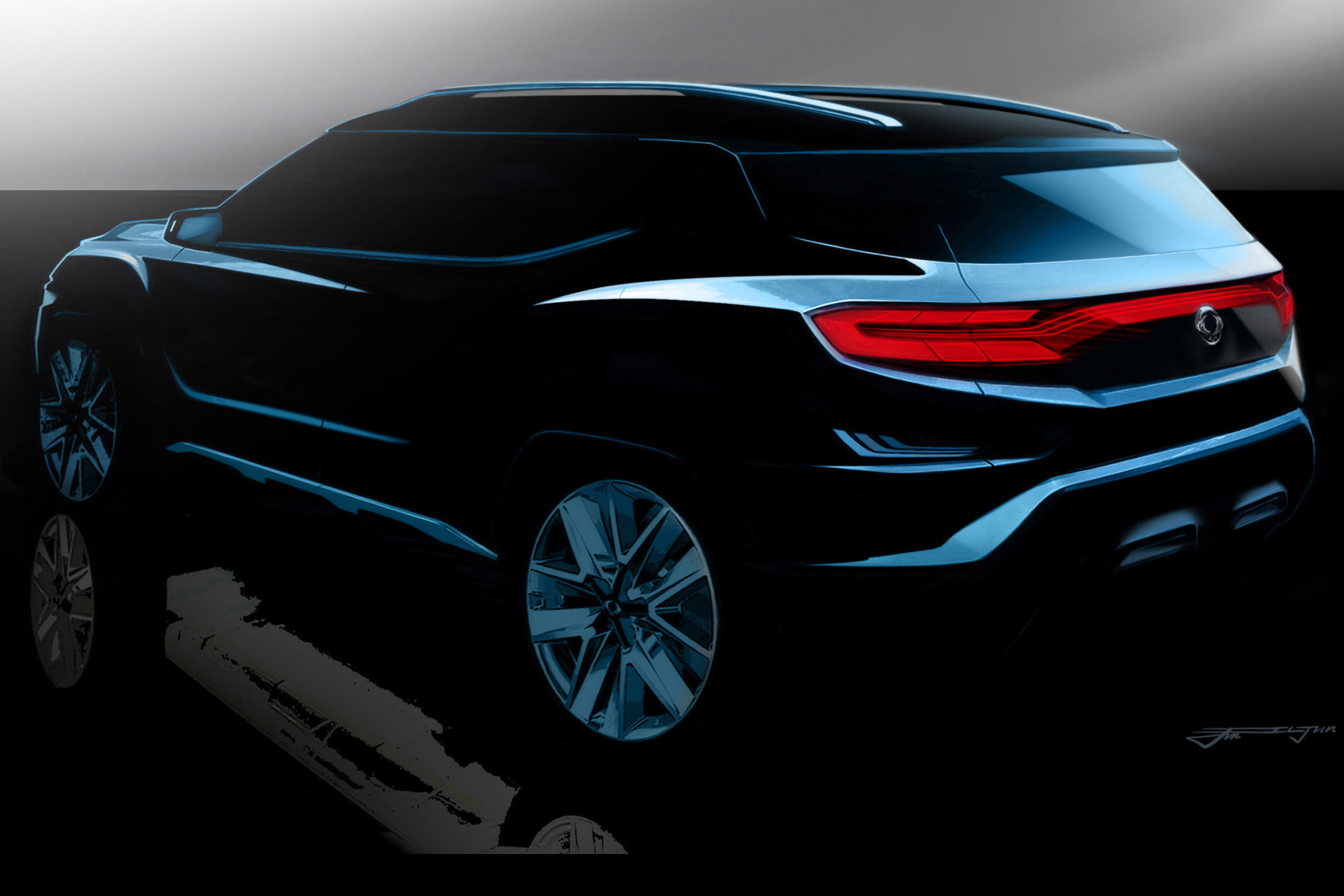 SsangYong XAVL teaser - rear