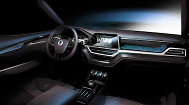 SsangYong XAVL teaser - dash