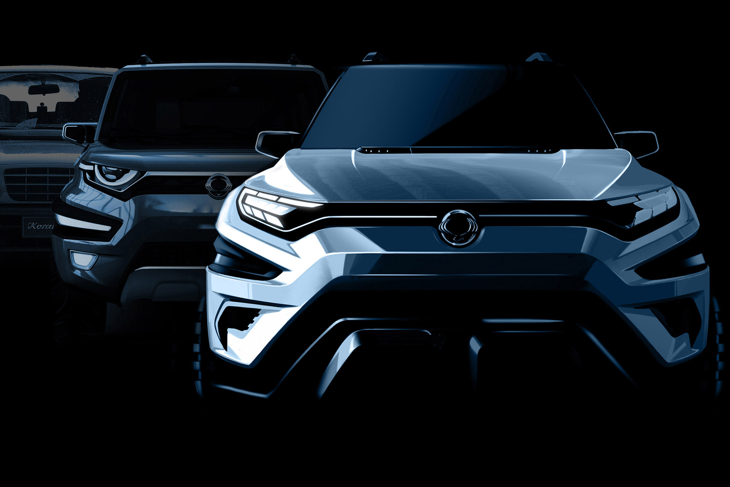 SsangYong XAVL teaser - full front