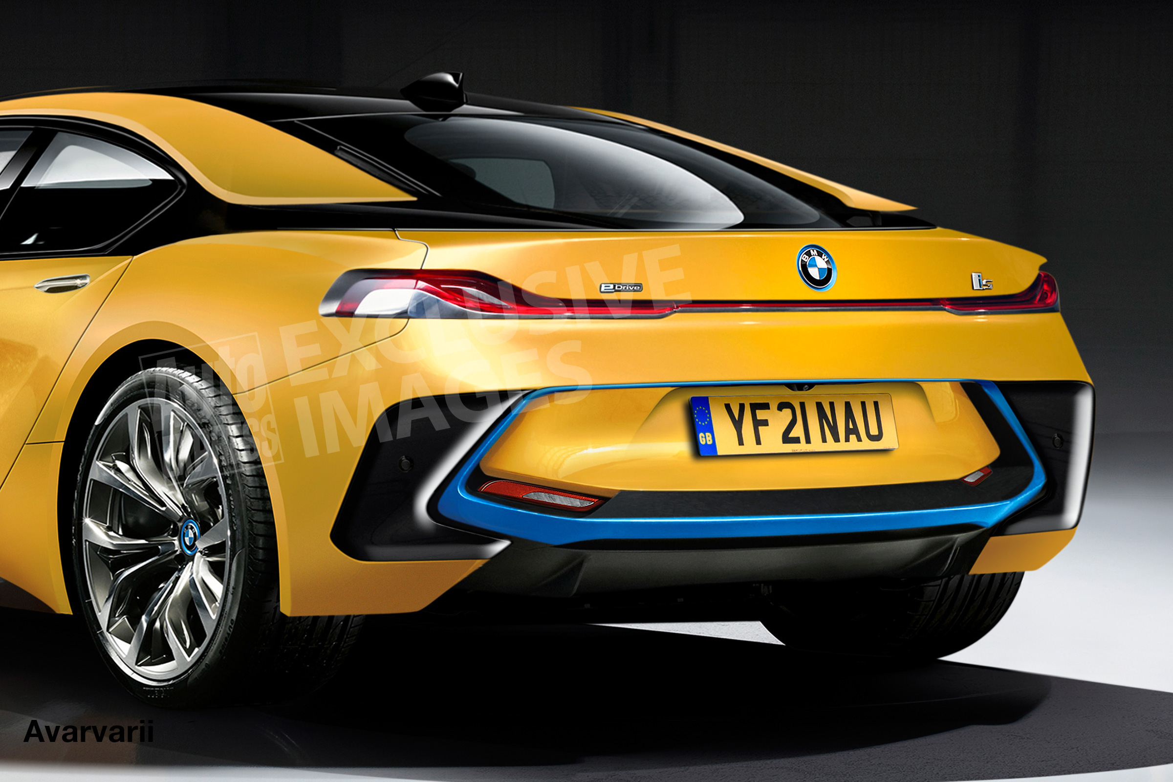 BMW i5 2021 render - rear close