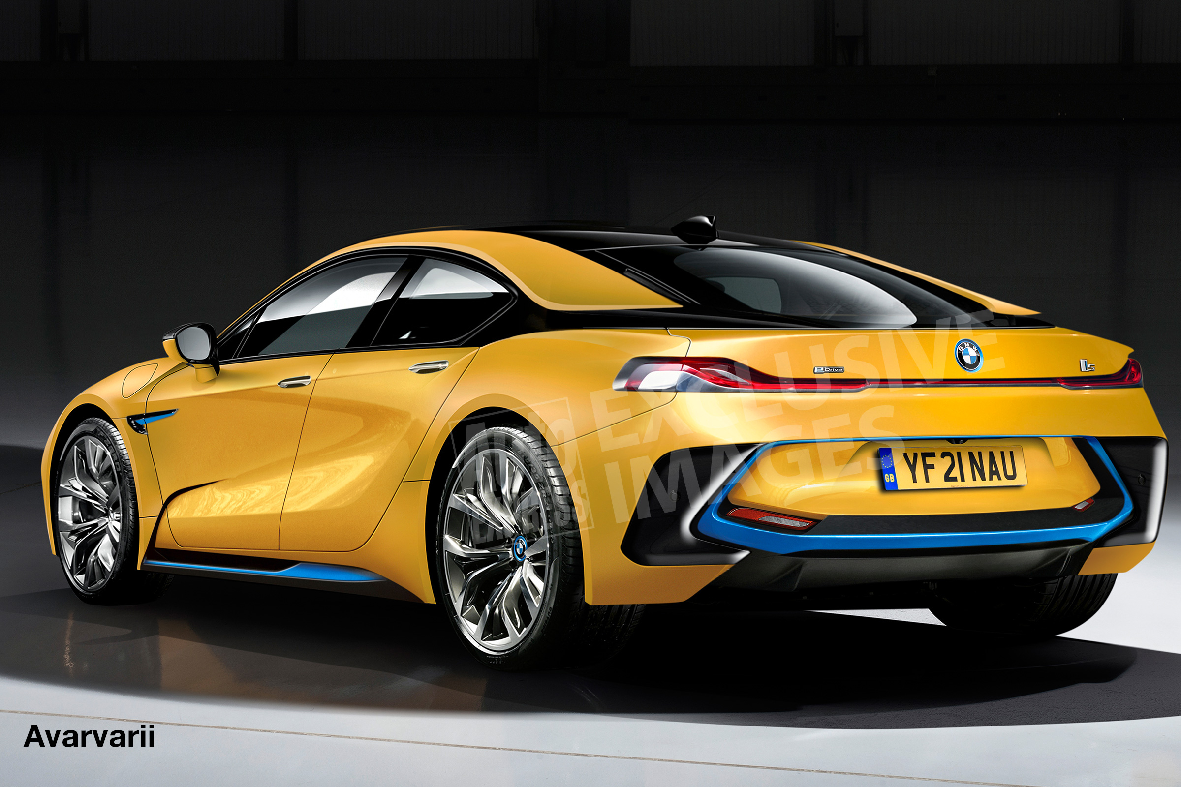 BMW i5 2021 render - rear