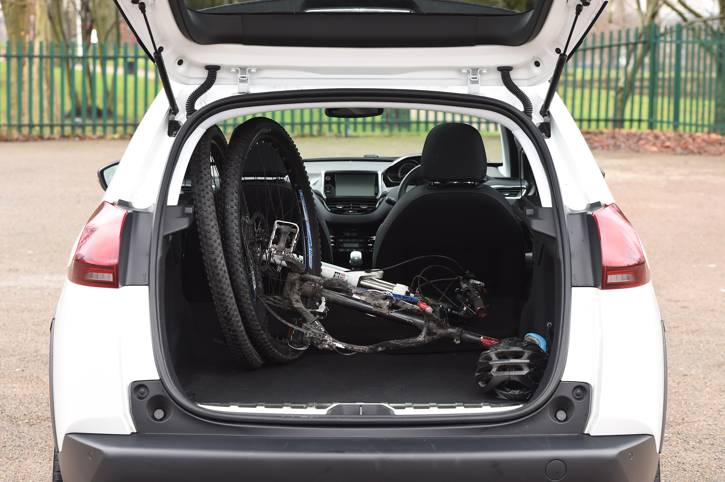 Peugeot 2008 long term - boot with bike