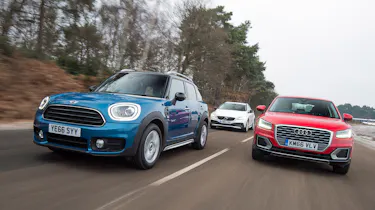 MINI Countryman vs Audi Q2 vs Volvo V40 Cross Country - header