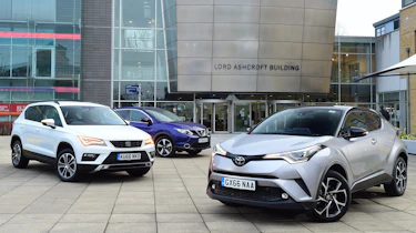 Toyota C-HR vs SEAT Ateca vs Nissan Qashqai - header