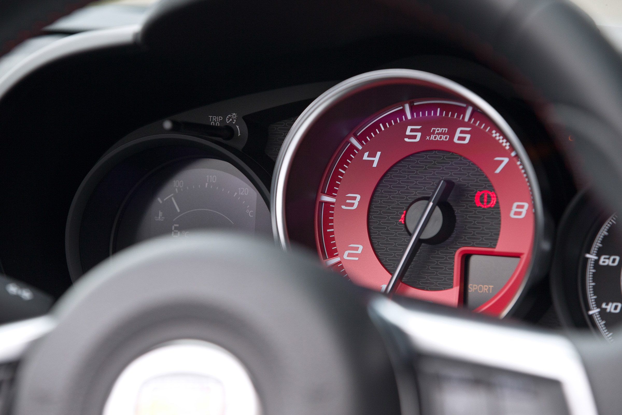 Abarth 124 Spider - dials