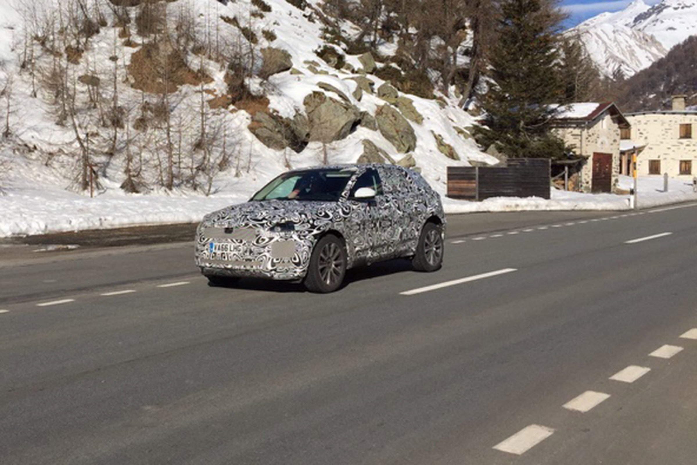 Baby Jaguar F-Pace E-Pace batch shot front quarter