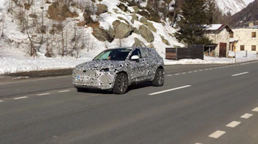 Baby Jaguar F-Pace E-Pace batch shot front quarter