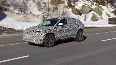 Baby Jaguar F-Pace E-Pace batch shot front quarter