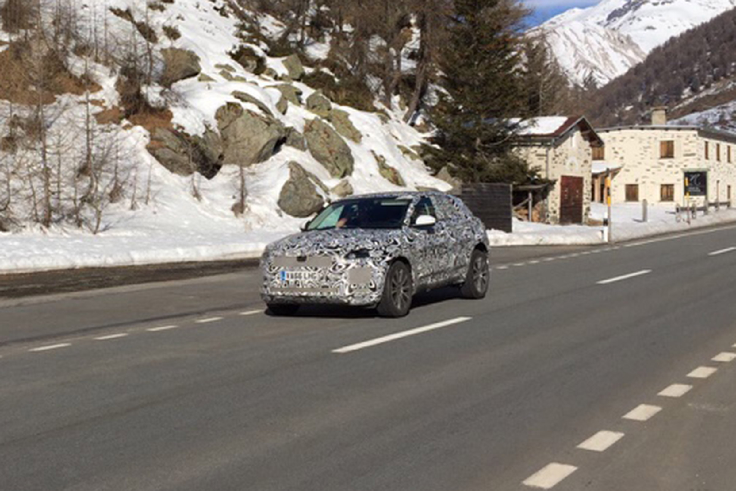 Baby Jaguar F-Pace E-Pace batch shot front quarter