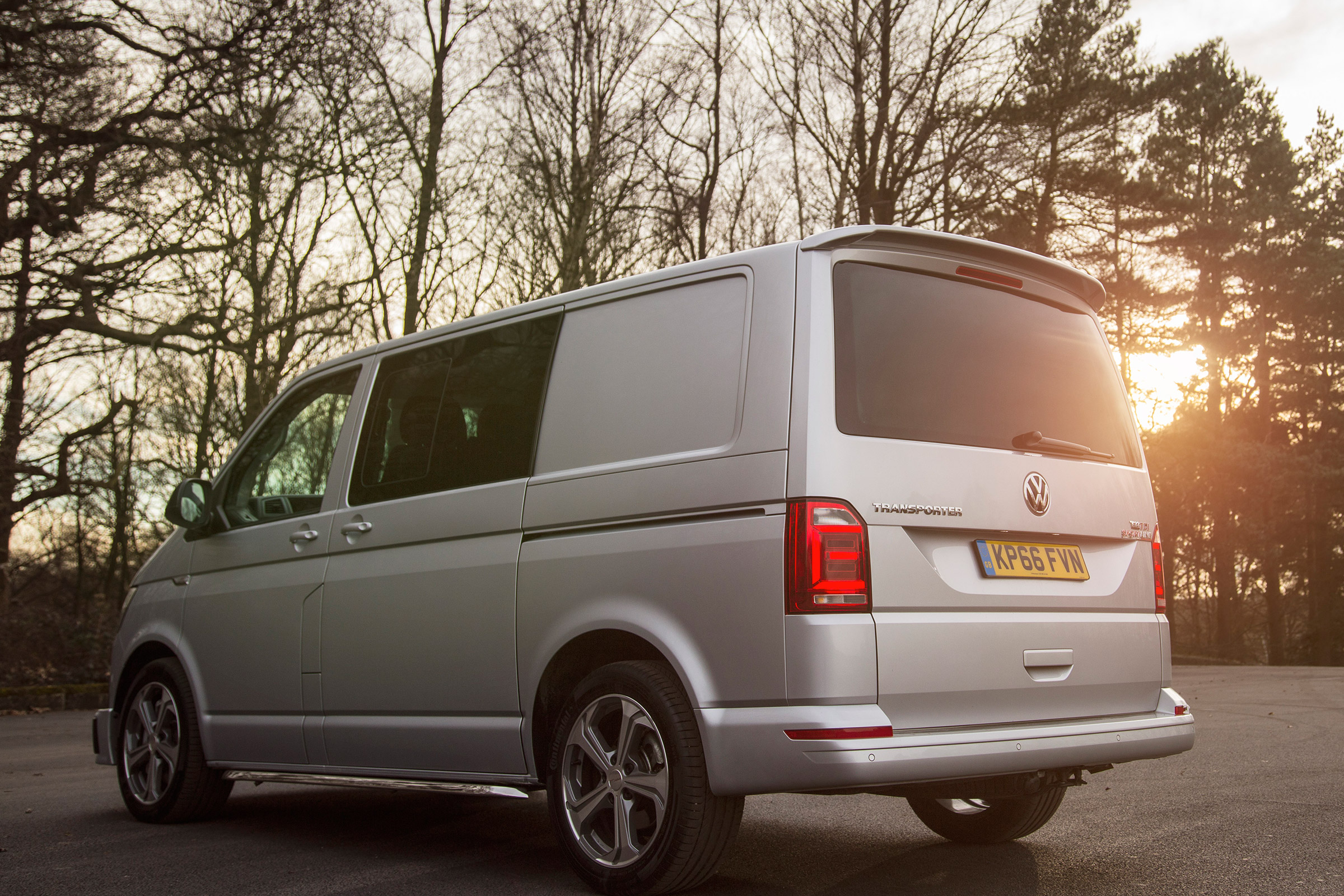 Long-term test review: Volkswagen Transporter Sportline - rear sunset