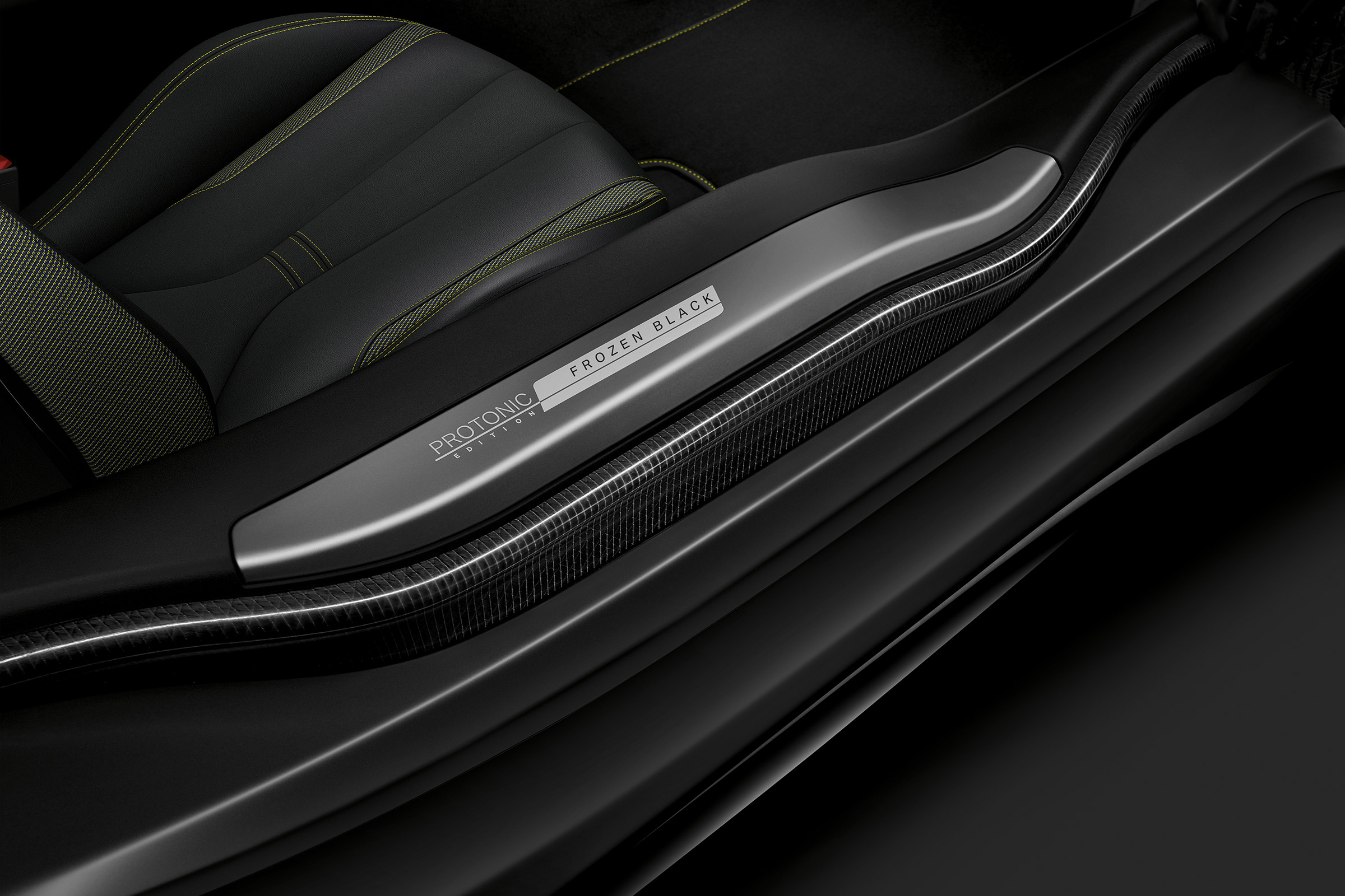 bmw i8 protonic frozen black sill and seat