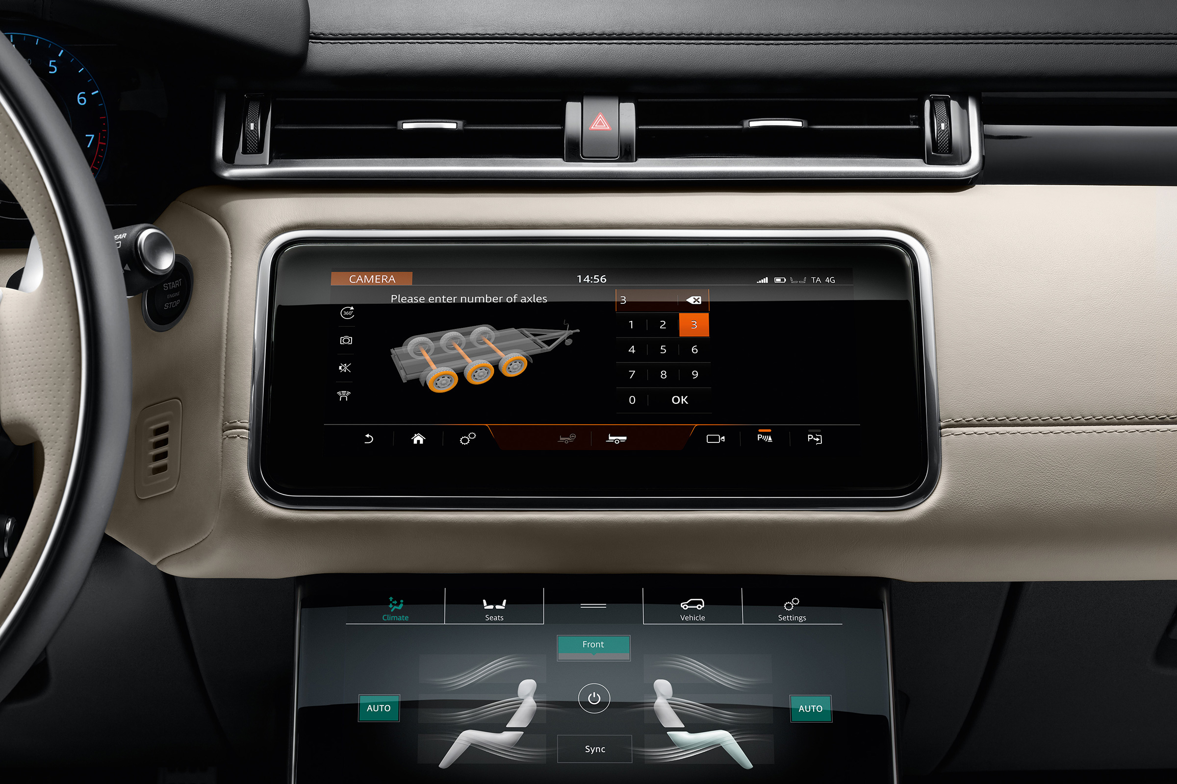 Range Rover Velar - studio infotainment