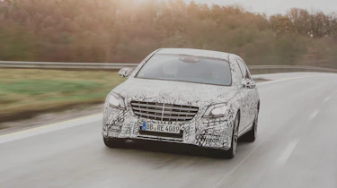 Mercedes S-Class 2017 ride review - front tracking 3