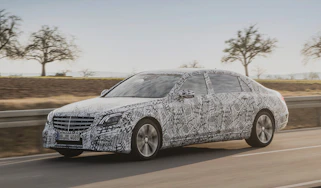 Mercedes S-Class 2017 ride review - front tracking