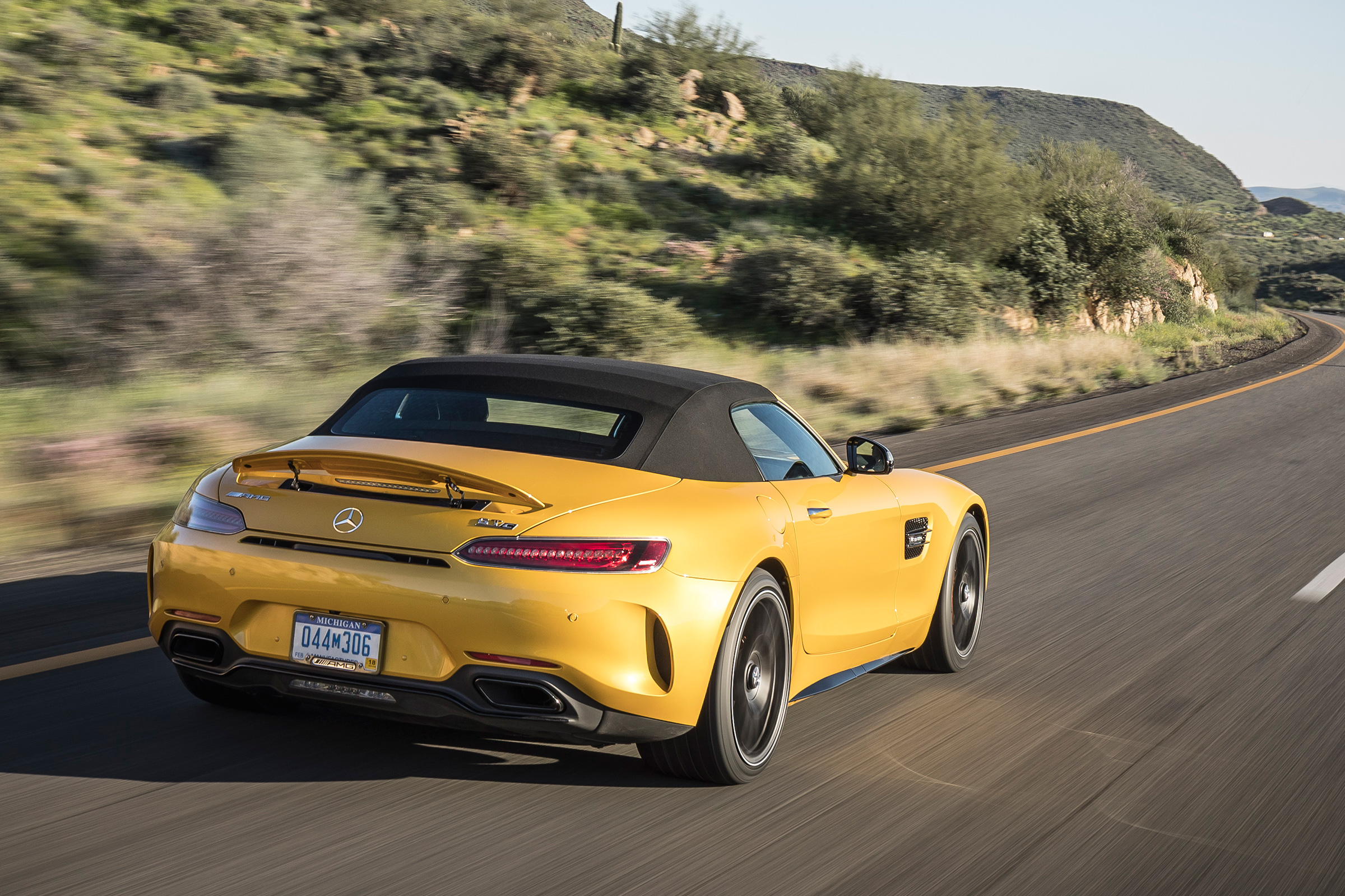 Mercedes-AMG GT C Roadster 2017 - rear tracking 2