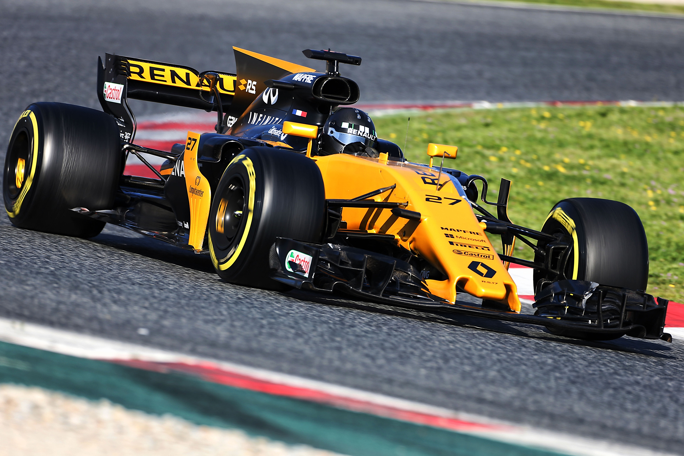 Formula 1 2017 - Renault front cornering