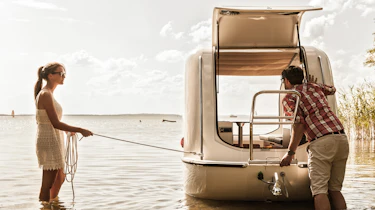 Sealander Schwimmcaravan
