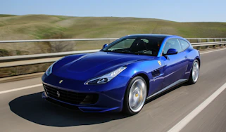 Ferrari GTC4 Lusso T 2017 - blue front tracking