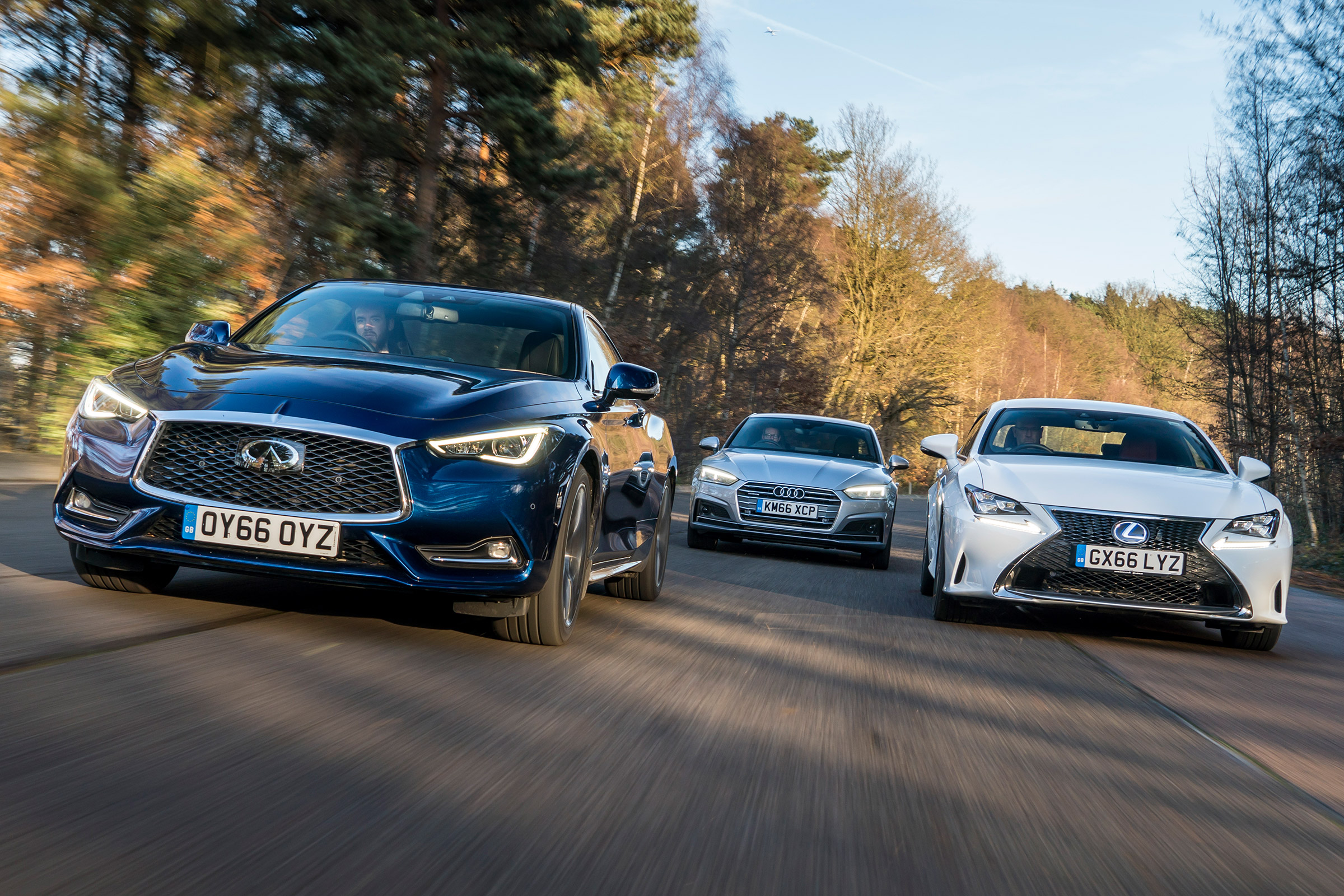 Infiniti Q60 vs Lexus RC vs Audi A5