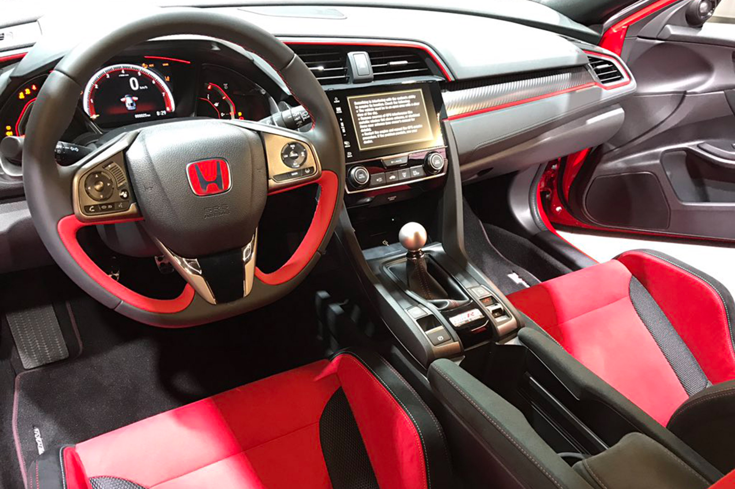 New Honda Civic Type R show - dash