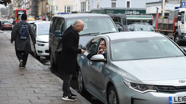 Uber driver - passenger pick up