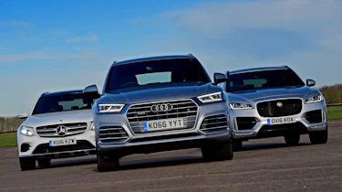Audi Q5 vs Jaguar F-Pace vs Mercedes GLC - head-to-head