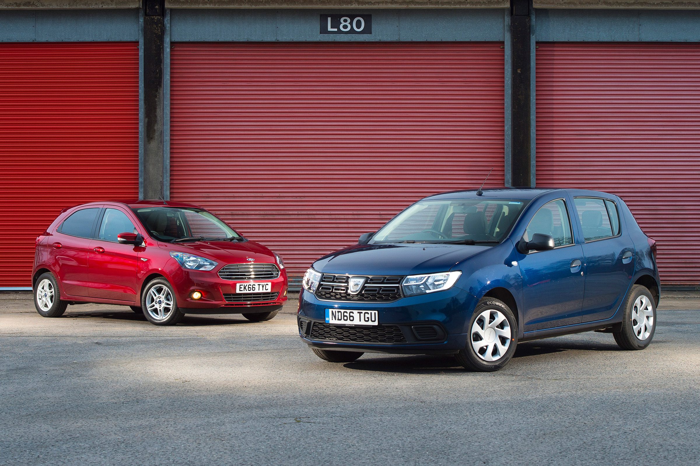 Dacia Sandero vs Ford Ka+ - header