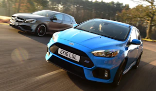 Ford Focus RS Mountune vs Mercedes-AMG A 45 - header
