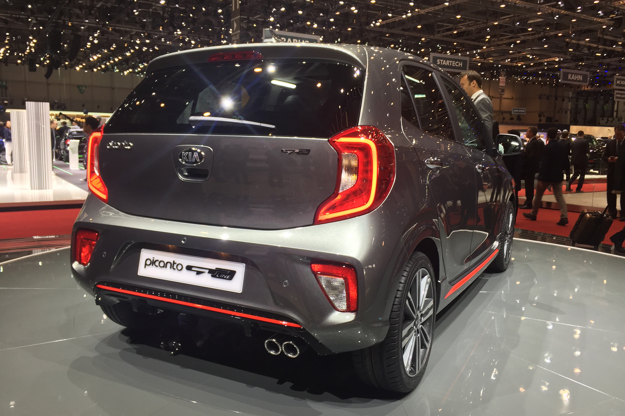 Kia Picanto GT Line 2017 - Geneva rear quarter grey